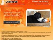 Tablet Screenshot of labradorcuccioli.it